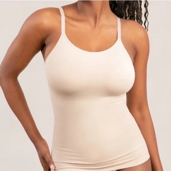 Shapermint Essentials Scoop Neck Cami Sz L Chai - Picture 1 of 6